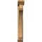Ekena Millwork Legacy Slat Rough Sawn Bracket w/ Offset Brace, Western Red Cedar, 6"W x 32"D x 44"H BKT0604X32X44LEC06RWR - alternate 3